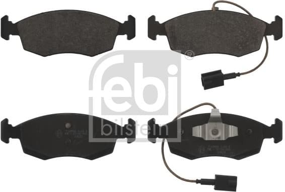 Brake Pad Set, disc brake 16858