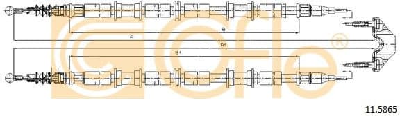 Cable Pull, parking brake 11.5865