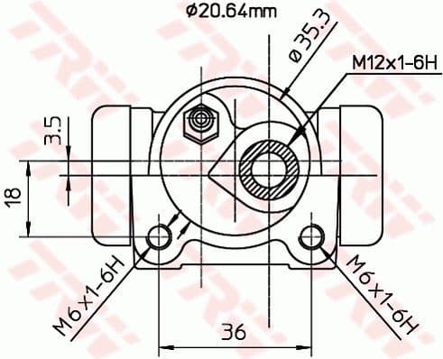 Wheel Brake Cylinder BWF169 - image 2