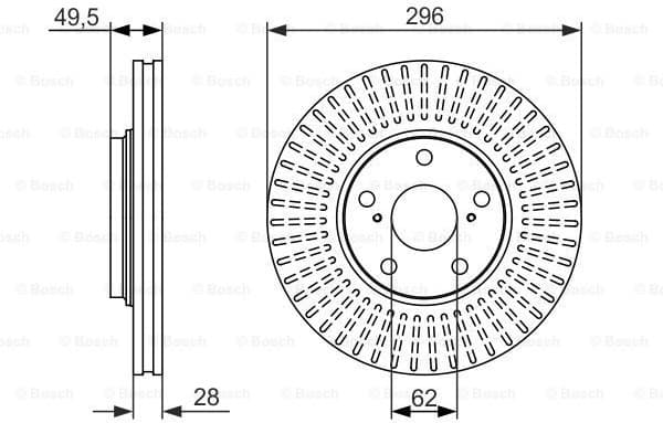 Brake Disc 0986479664