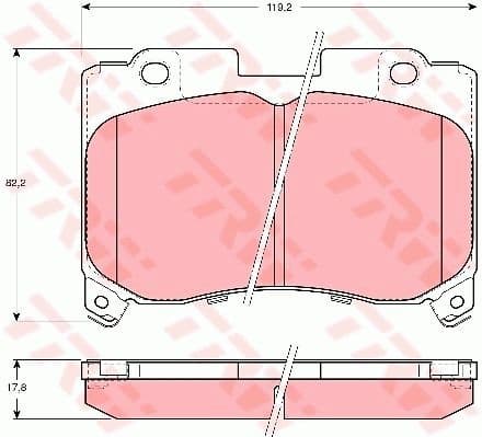 Brake Pad Set, disc brake GDB3106