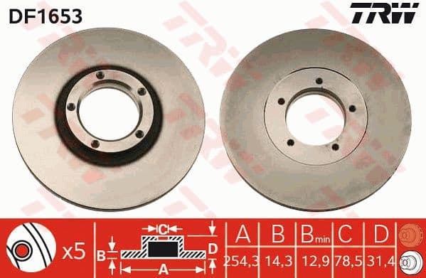 Brake Disc DF1653