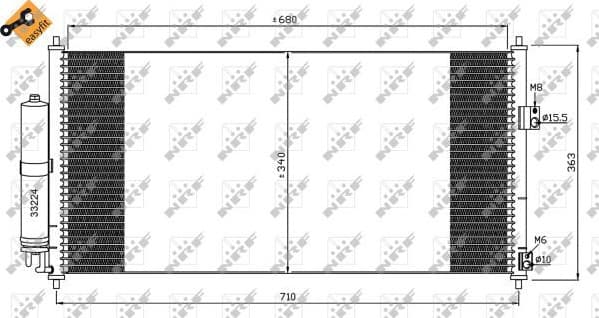 Condenser, air conditioning EASY FIT 35565