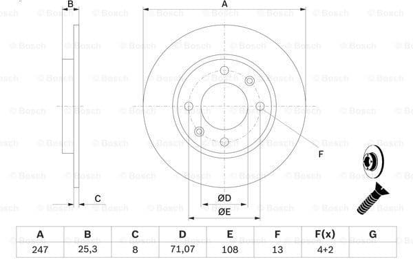 Brake Disc 0986478464 - image 5
