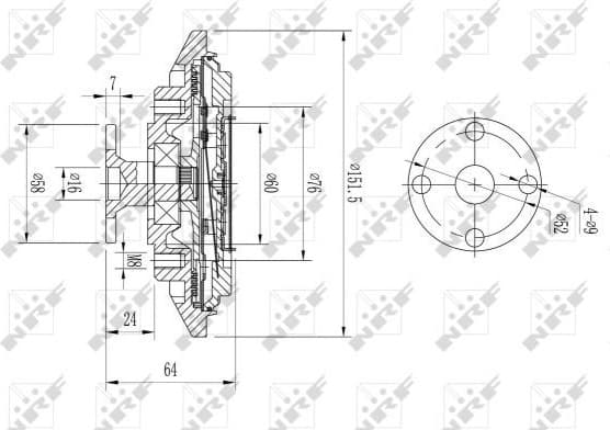 Clutch, radiator fan 49643 - image 2