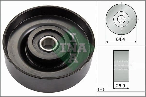 Deflection/Guide Pulley, V-ribbed belt 532082710