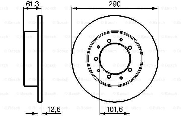 Brake Disc 0986478656 - image 2