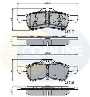 Brake pads rear CBP01317