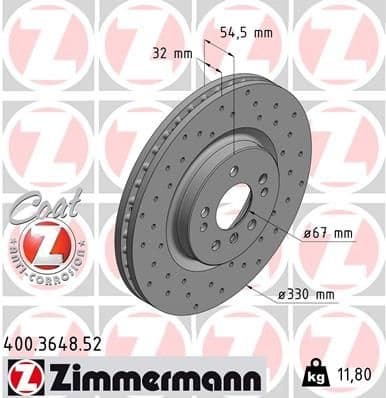 Brake Disc SPORT BRAKE DISC Z 400.3648.52