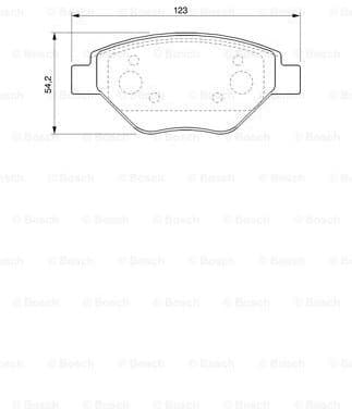 Brake Pad Set, disc brake 0986424774