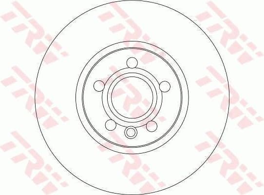 Brake Disc TRW SINGLE DF4310S - image 2