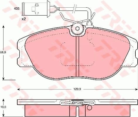 Brake Pad Set, disc brake GDB483