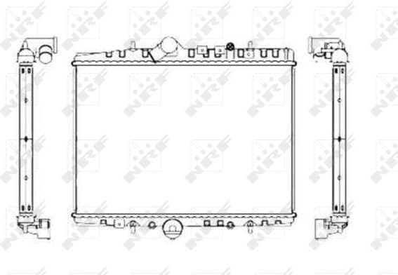 Radiator, engine cooling EASY FIT 55346