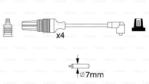 Ignition Cable Kit 0986356830 - image 5