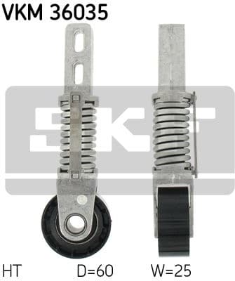 Tensioner belt VKM36035 - image 2