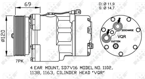 Compressor, air conditioning EASY FIT 32228