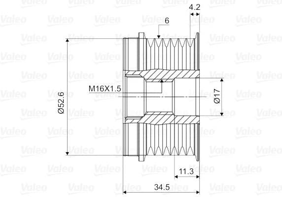 Alternator Freewheel Clutch VALEO NEW SPARE PART 588074 - image 2