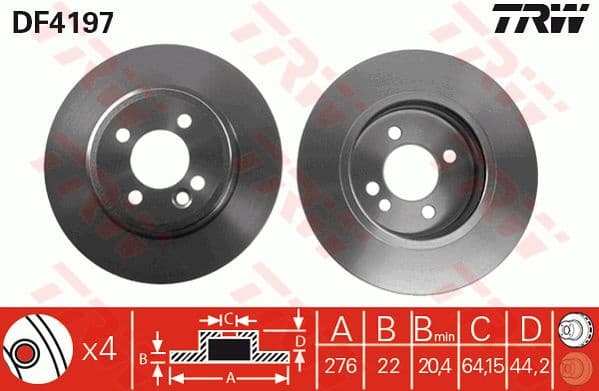 Brake Disc DF4197