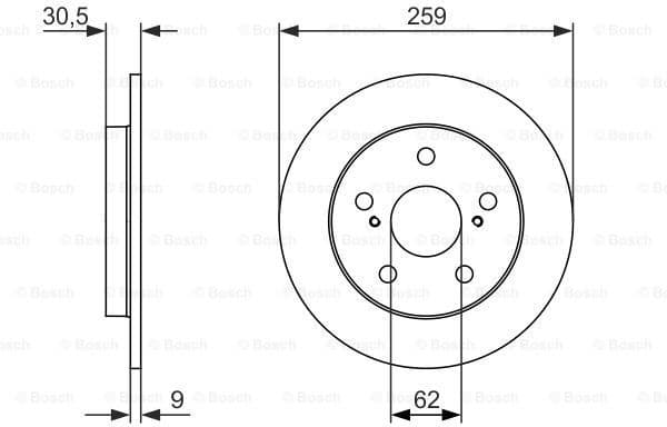 Brake Disc 0986479765