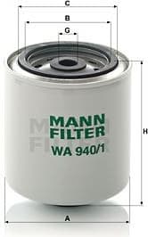 Coolant Filter WA940/1 - image 2