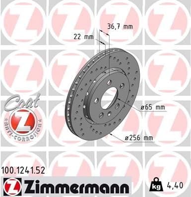 Brake Disc SPORT BRAKE DISC Z 100.1241.52