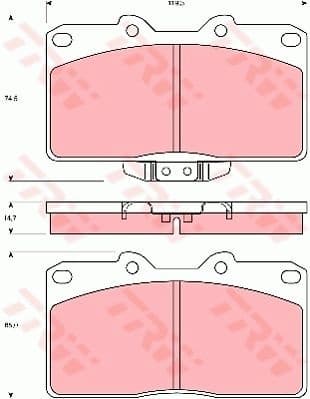 Brake Pad Set, disc brake GDB4076