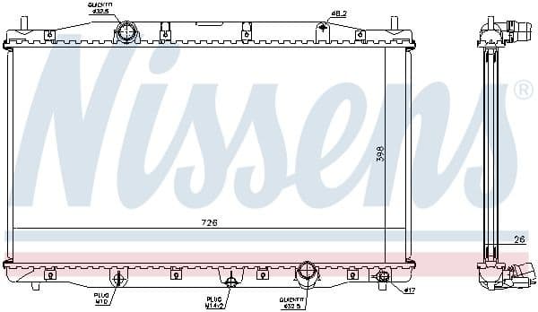 Radiator, engine cooling ** FIRST FIT ** 68092