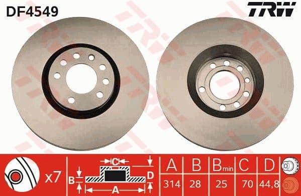 Brake Disc DF4549