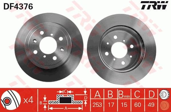 Brake Disc DF4376