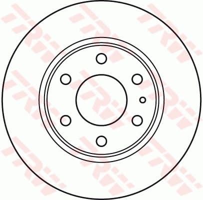 Brake Disc TRW SINGLE DF4988S - image 2