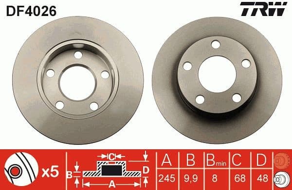 Brake Disc DF4026