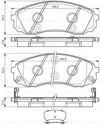 Brake Pad Set, disc brake 0986494377