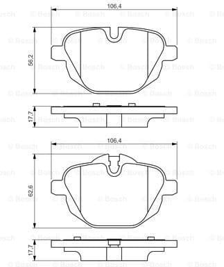 Brake Pad Set, disc brake 0986494432 - image 7