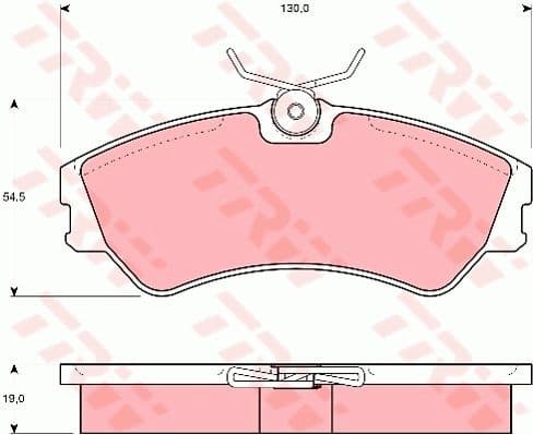 Brake Pad Set, disc brake GDB862