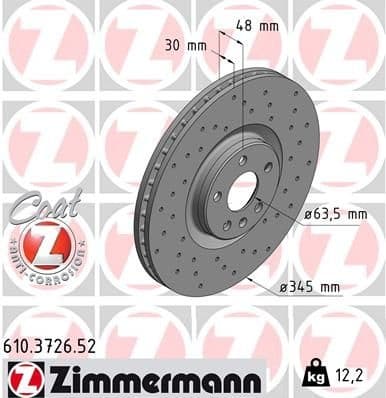Brake Disc SPORT BRAKE DISC Z 610.3726.52