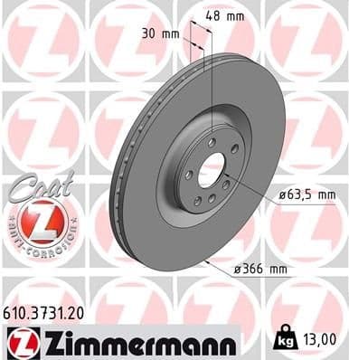 Brake Disc COAT Z 610.3731.20