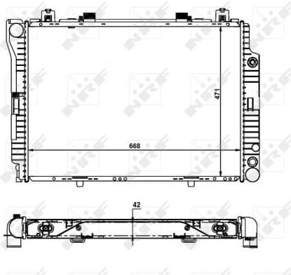 Radiator, engine cooling EASY FIT 55316