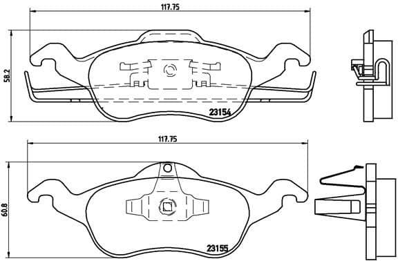 Brake Pad Set, disc brake PRIME LINE P24046