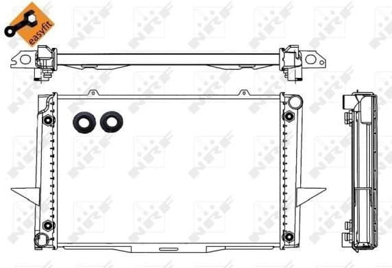 Radiator, engine cooling EASY FIT 539509