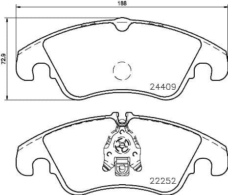 Brake Pad Set, disc brake PRIME LINE P85145