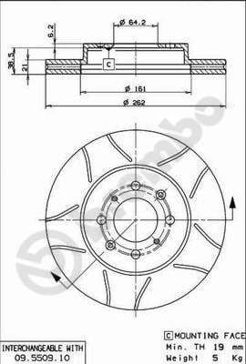 Brake Disc XTRA LINE - Max 09.5509.75