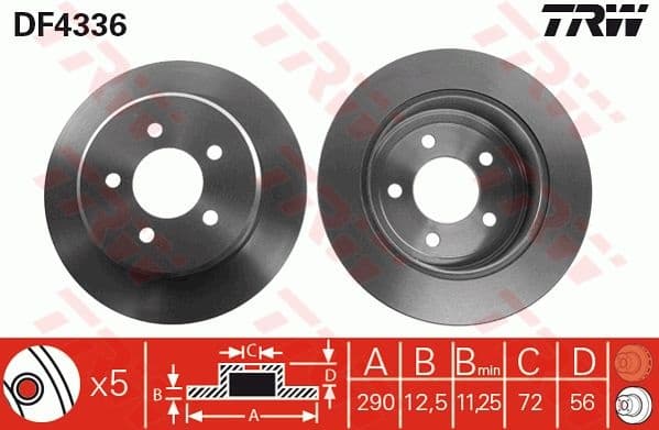 Brake Disc DF4336