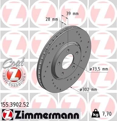 Brake Disc SPORT BRAKE DISC Z 155.3902.52