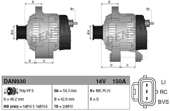 Alternator DAN930 - image 3