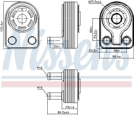 Oil Cooler, engine oil ** FIRST FIT ** 90971