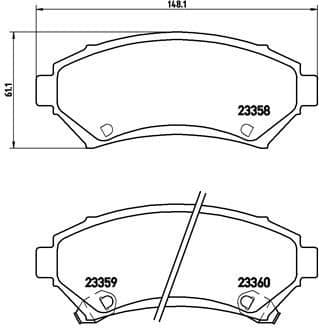 Brake Pad Set, disc brake PRIME LINE P59028