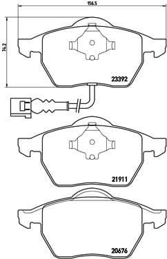 Brake Pad Set, disc brake PRIME LINE P85045