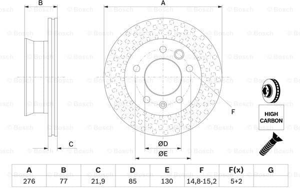 Brake Disc 0986478849 - image 5