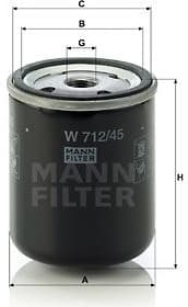 Hydraulic Filter, automatic transmission W712/45