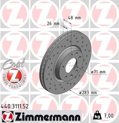 Brake Disc SPORT BRAKE DISC Z 440.3111.52